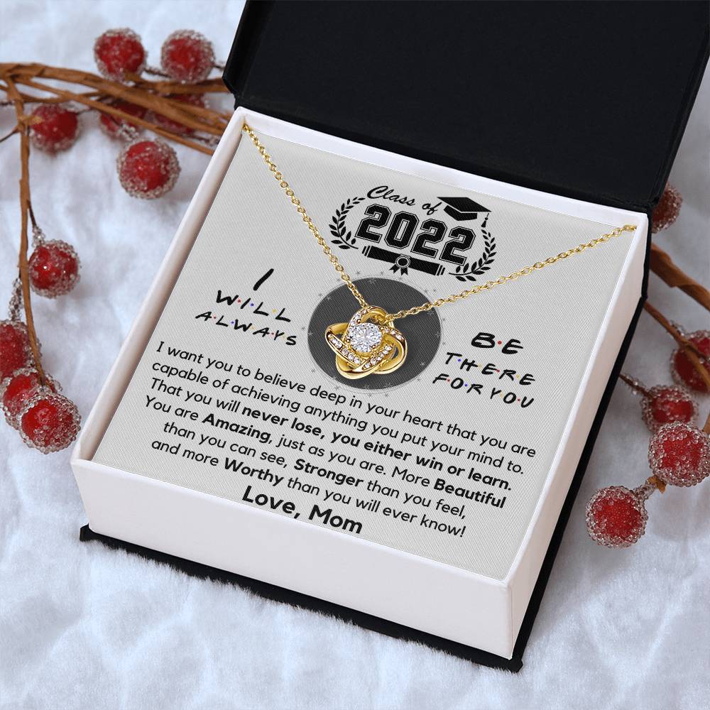 Graduation Gift For Daughter Daughter Graduation Necklace Daughter Gift Fr Love Knot Necklace