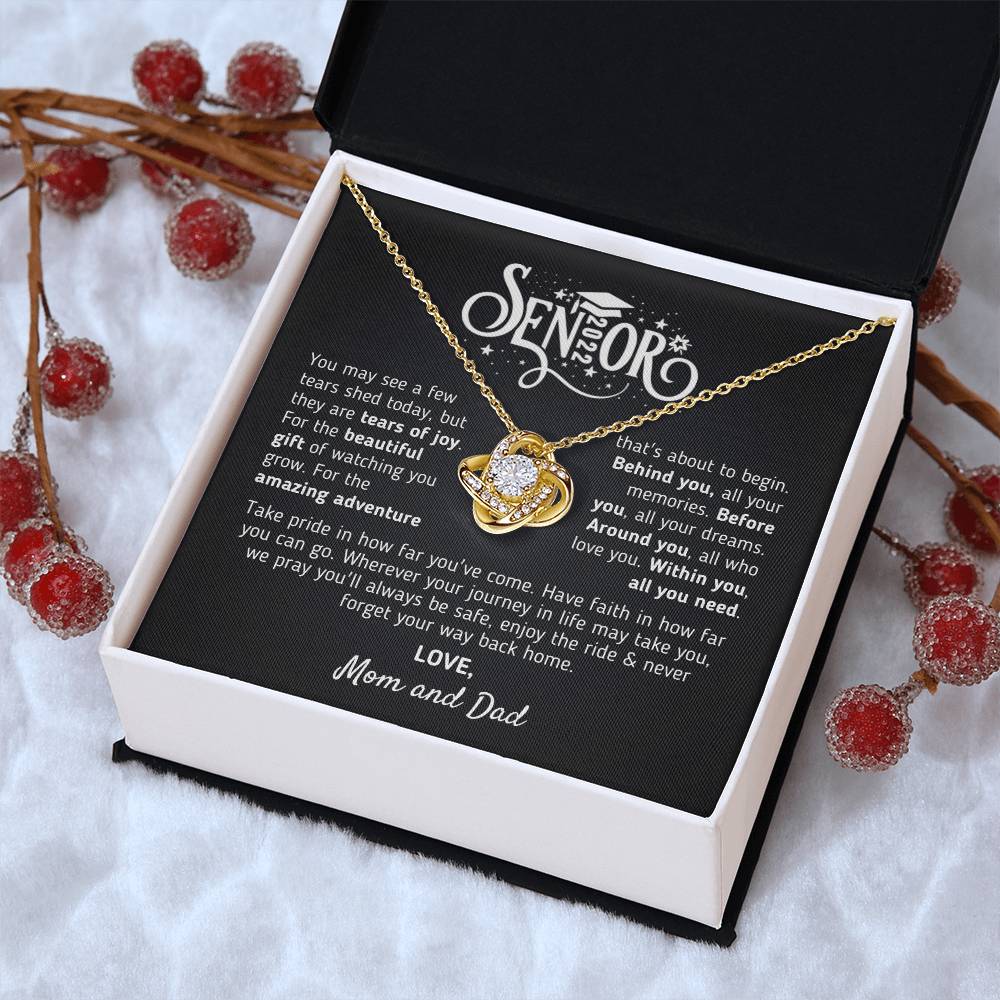 Graduation Gift For Senior 2022 Graduation Gift For Daughter From Mom And Dad Class Of 2022 Hight School College Grad Love Knot Necklace
