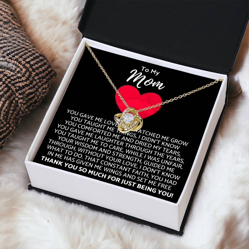 Premium Mother's Day Necklace Customize Gift For Your Loving Mom! ?? 2 Love Knot Necklace