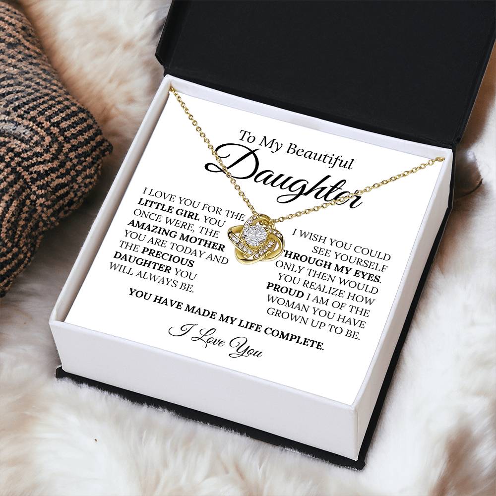 Heartfelt Mother's Day Gift For Daughter Love Knot Necklace