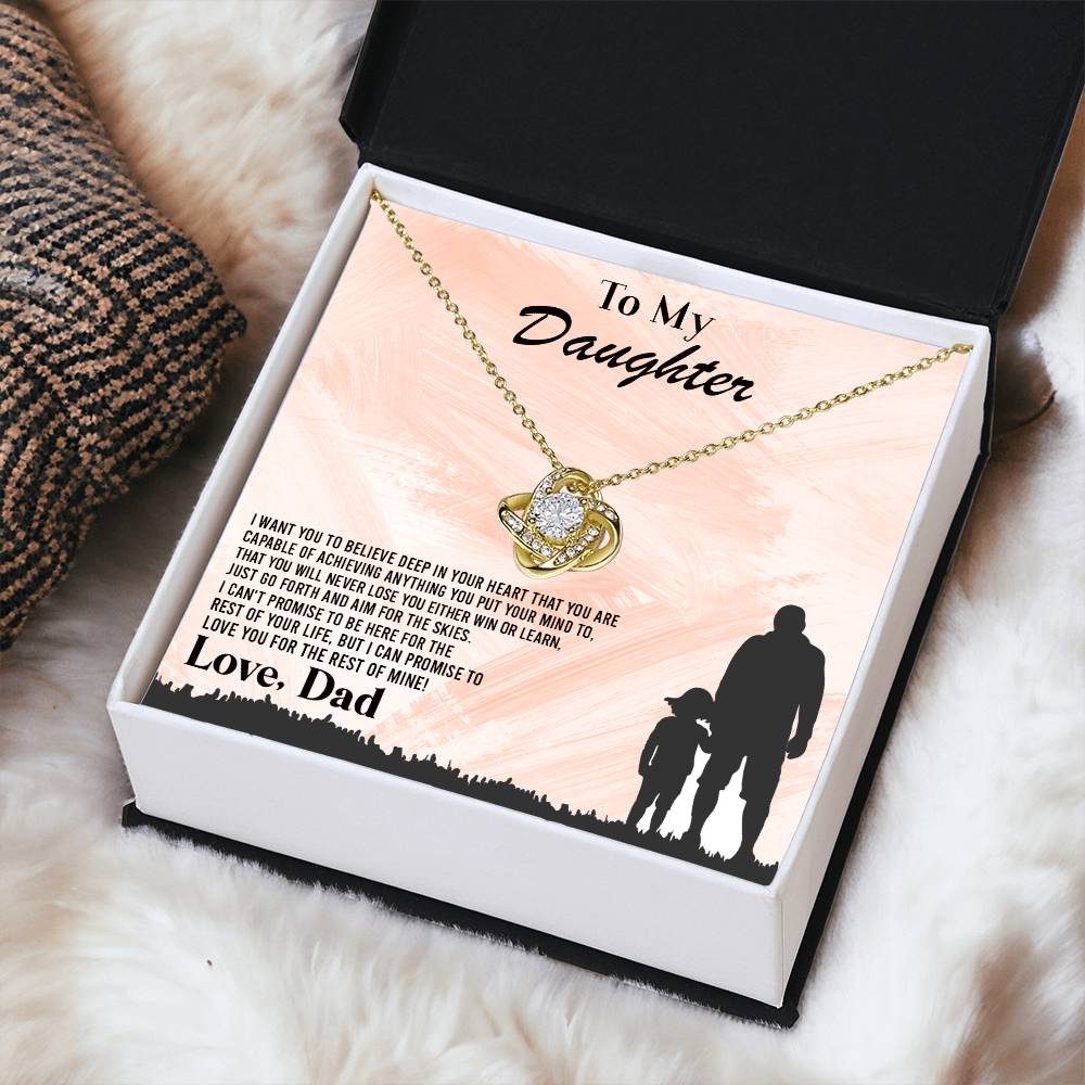 I Want You To Believe Deep In Your Heart ?? Love Knot Necklace