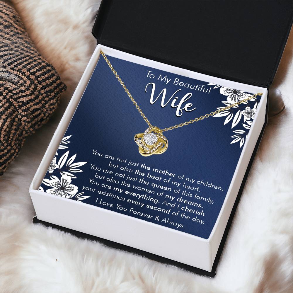 Gift For Wife - Every Second - Love Knot Love Knot Necklace