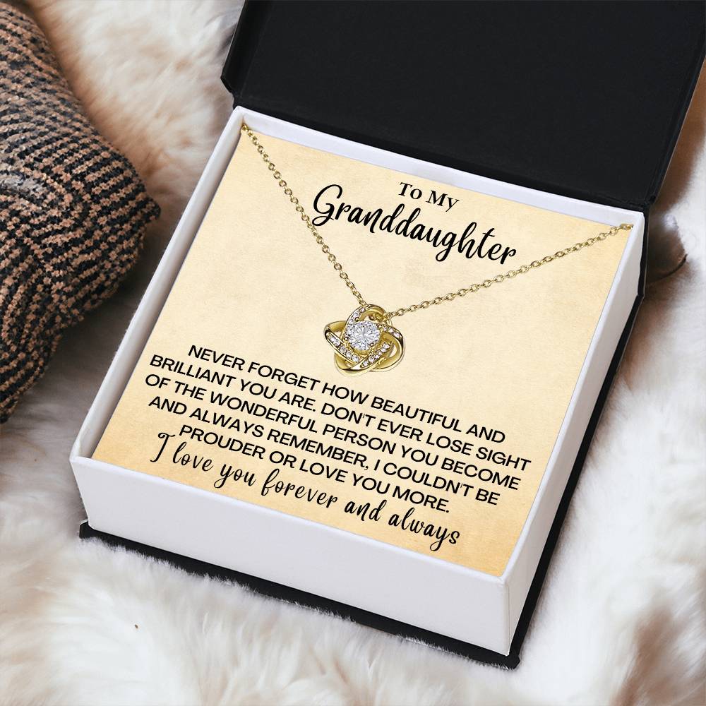 Just To Say I Love You Gd Love Knot Necklace