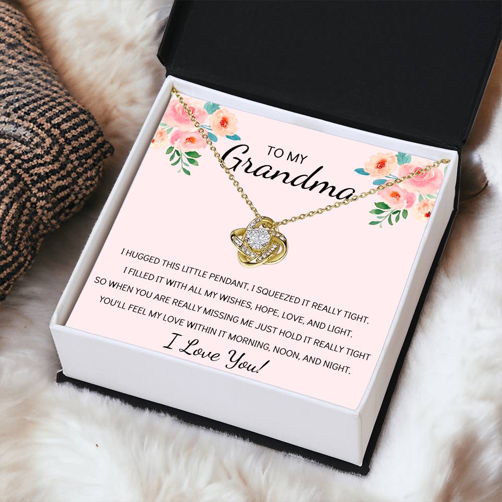 Grandma Necklace Gifts For Grandma From Granddaughter Or Grandson Mothers Day Gift Ideas For Grandma Love Knot Necklace