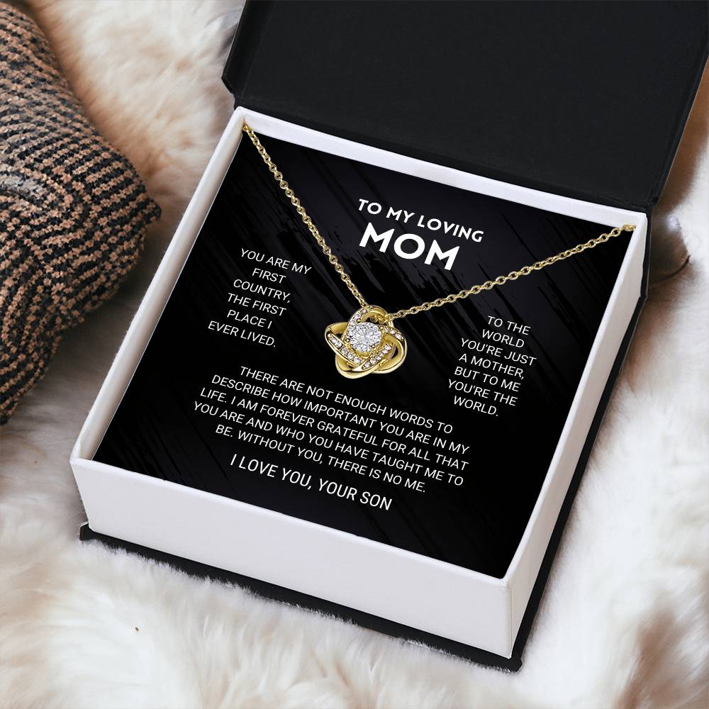 Mom - You're The Wo Love Knot Necklace