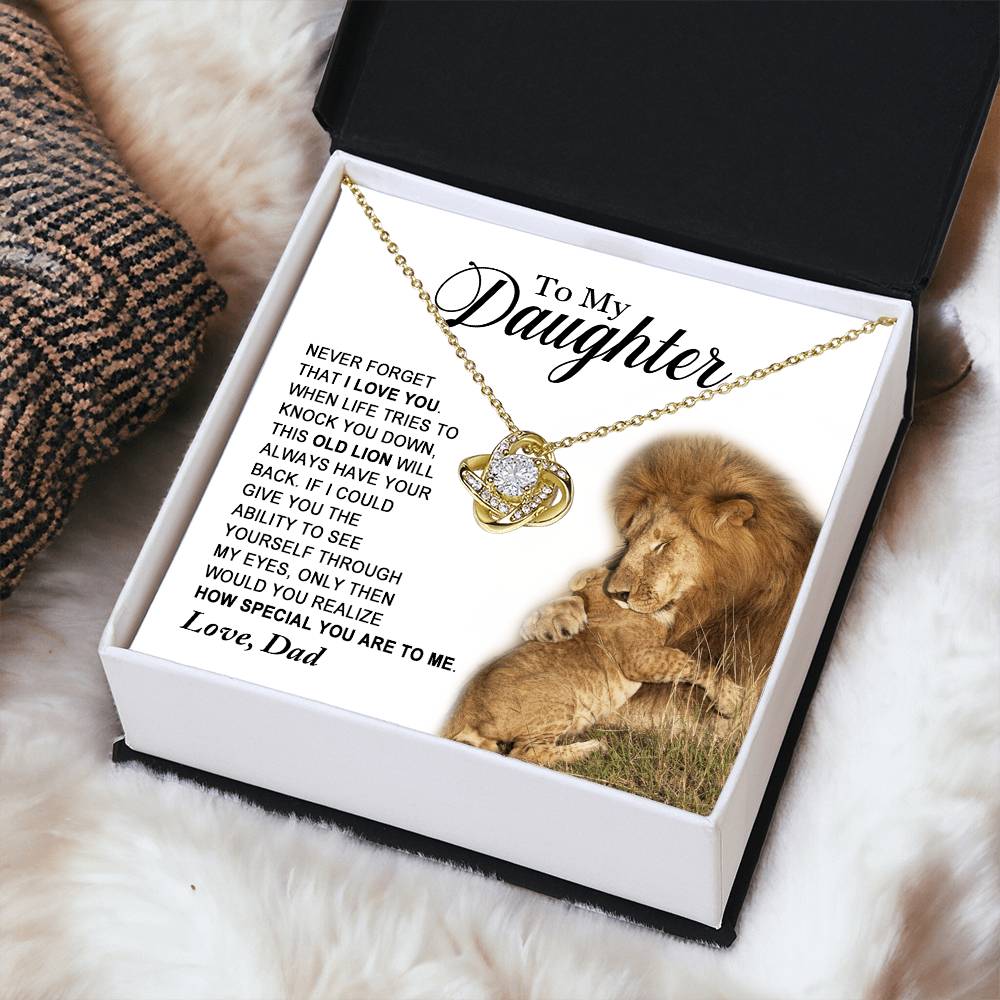 Daughter - How Special You Are To Me - Ne Love Knot Necklace