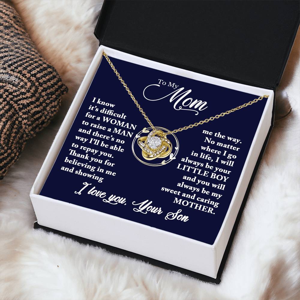 Mom - Caring Mother - Necklace Love Knot Necklace