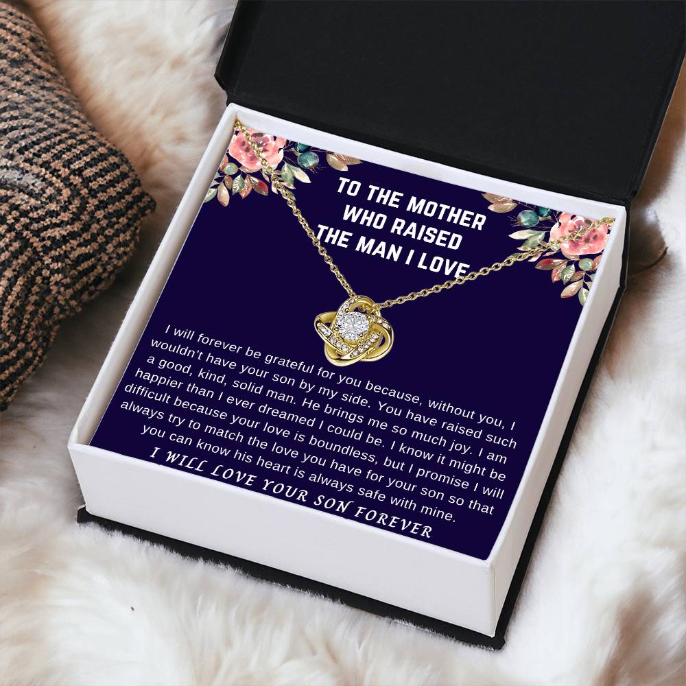 I Will Forever Gr Love Knot Necklace