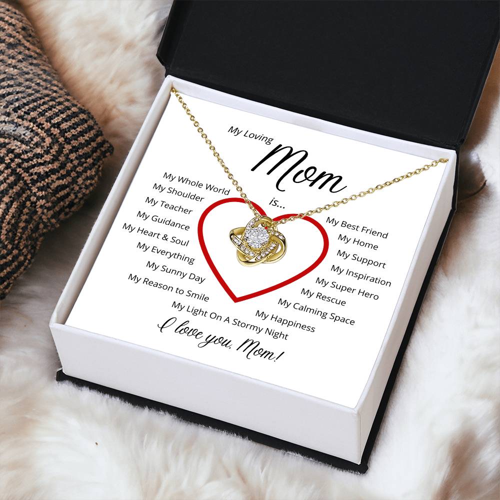 For My Loving Mom - A Perfect Gift For Mother's Day ?? Love Knot Necklace