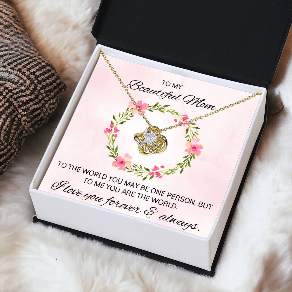 Mothers Day Gift Idea Mothers Day Necklaces For Mom From Daughter Mothers Day Gift From Daughter Gifts For Mom Birthday Gift From Son 2 Love Knot Necklace
