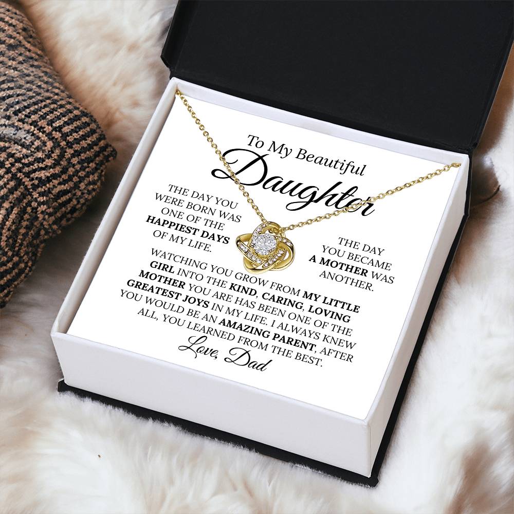 Heartfelt Mother's Day Gift For Daughter 3 Love Knot Necklace