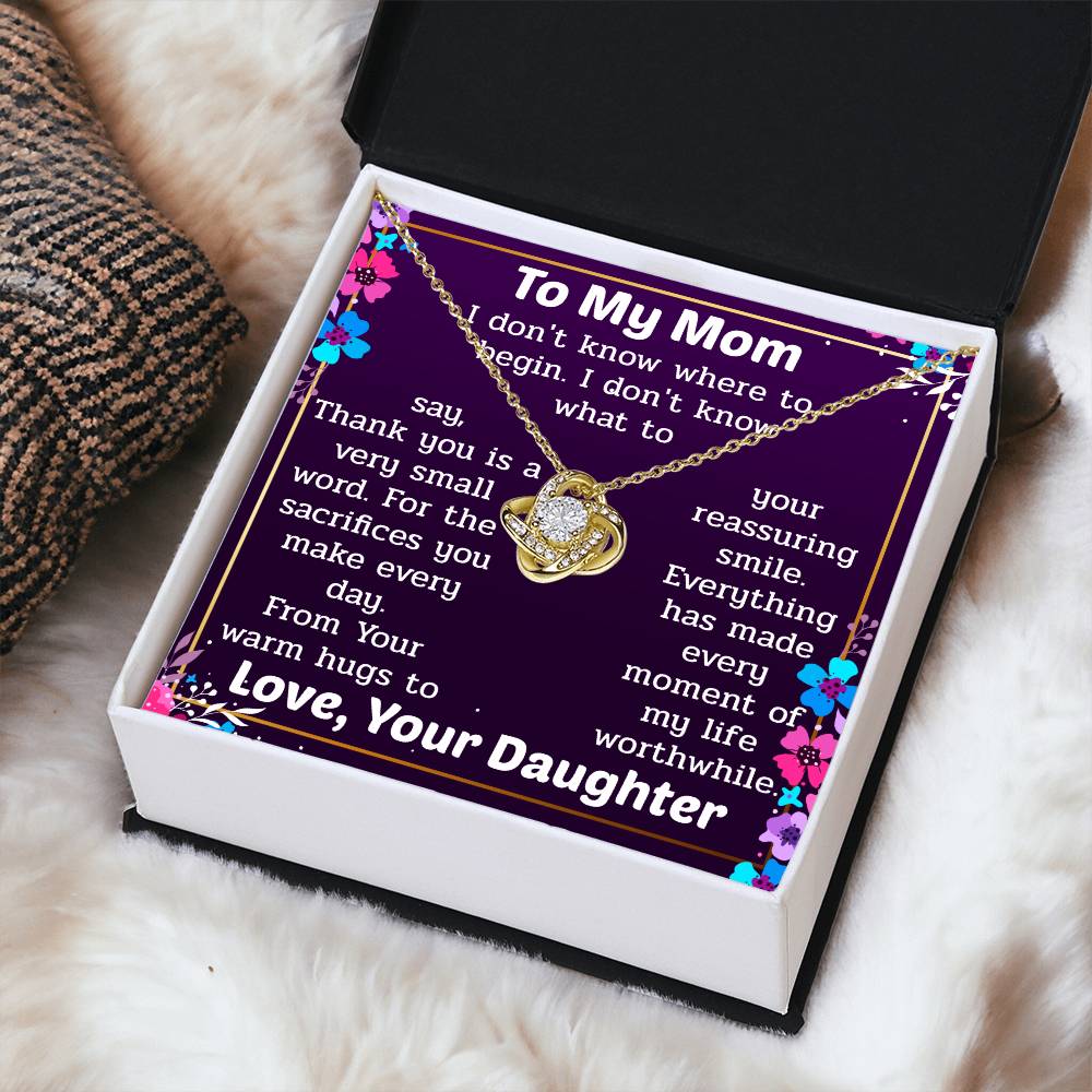 The Unique Necklace Gift For Love Love Knot Necklace