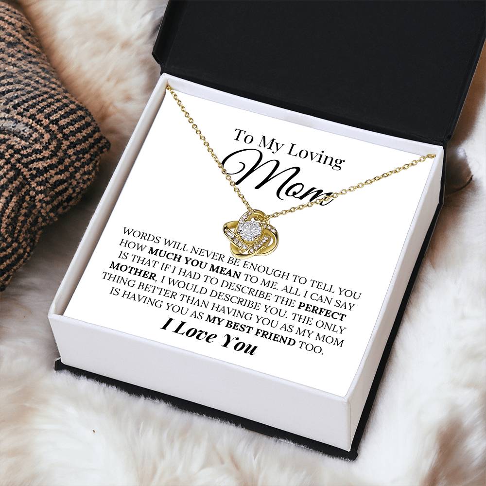 Heartfelt Mother's Day Gift For Mom Love Knot Necklace 8