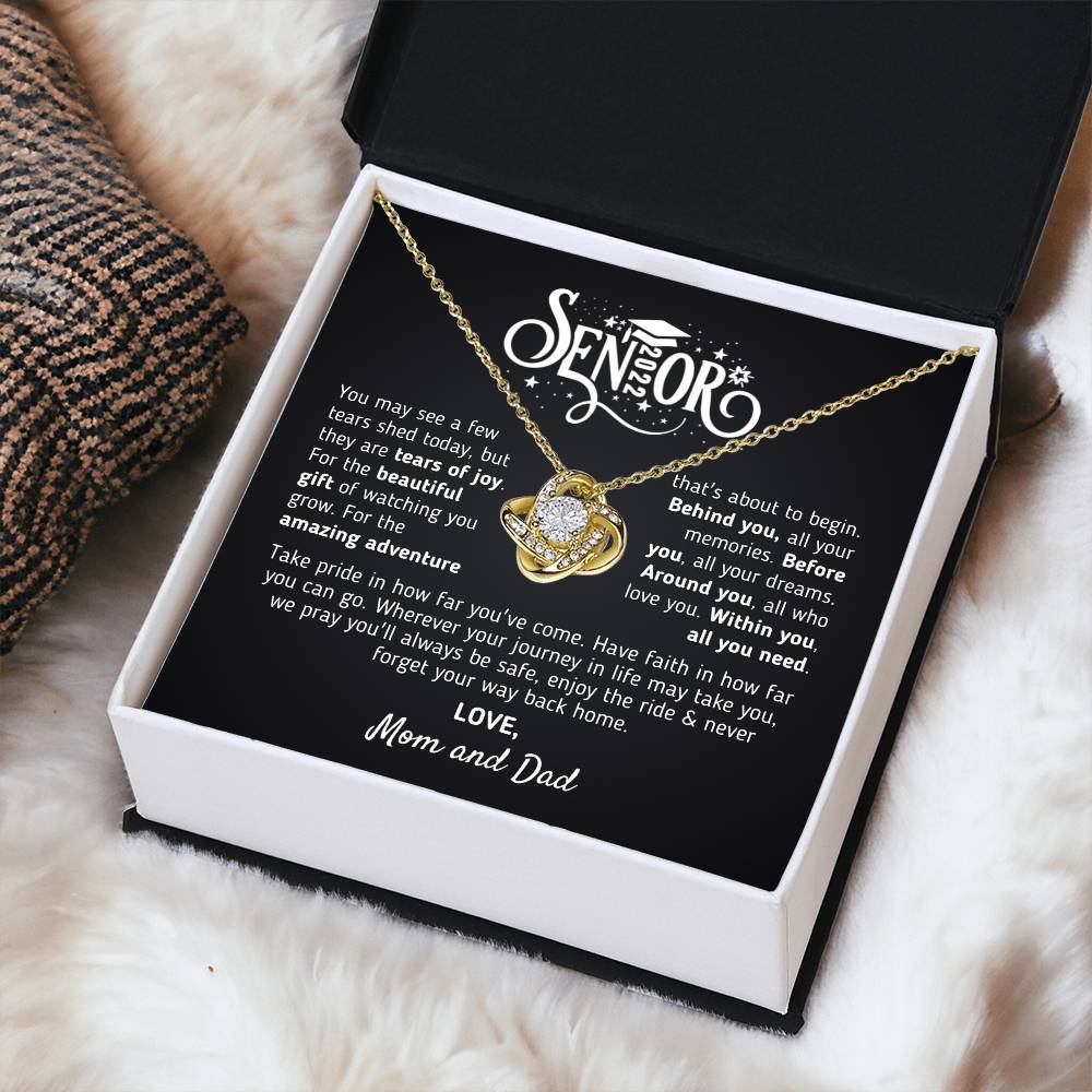 Graduation Gift For Senior 2022 Graduation Gift For Daughter From Mom And Dad Class Of 2022 Hight School College Grad Love Knot Necklace