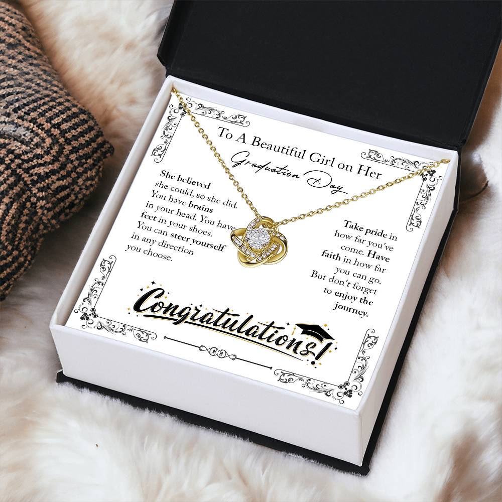 Graduation Day Gifts Ne Love Knot Necklace