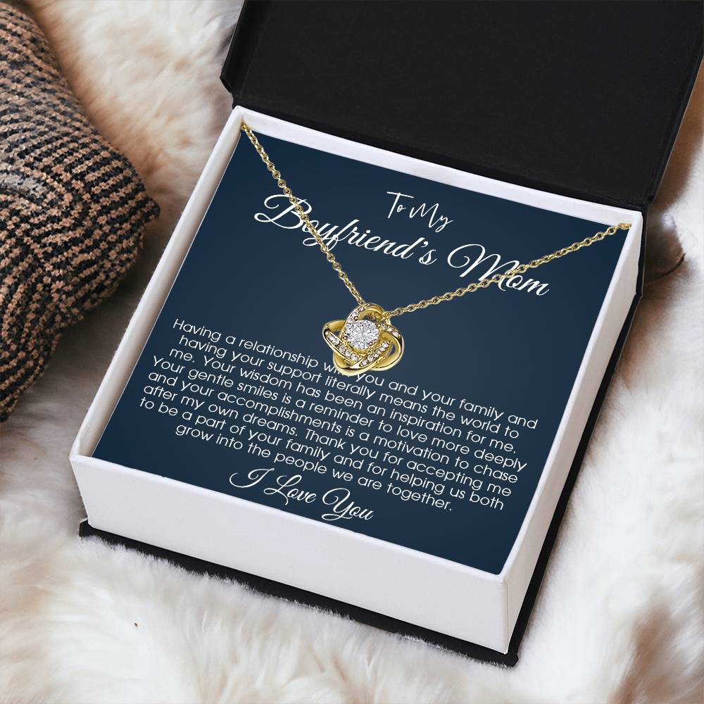 To My Boyfriends Mom Gift Gift For Boyfriend's Mom Boyfriend's Mom Birthday Mom Of Boyfriend Gift Mother's Day Gift For Boyfriend's Mom Love Knot Necklace