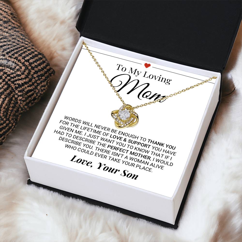 Heartfelt Mother's Day Gift For Mom Love Knot Necklace 9