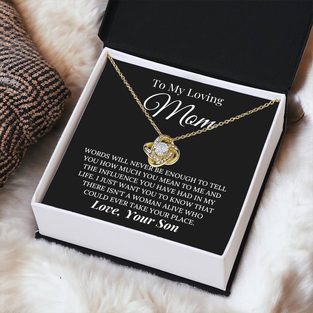 Heartfelt Mother's Day Gift For Mom Love Knot Necklace 1