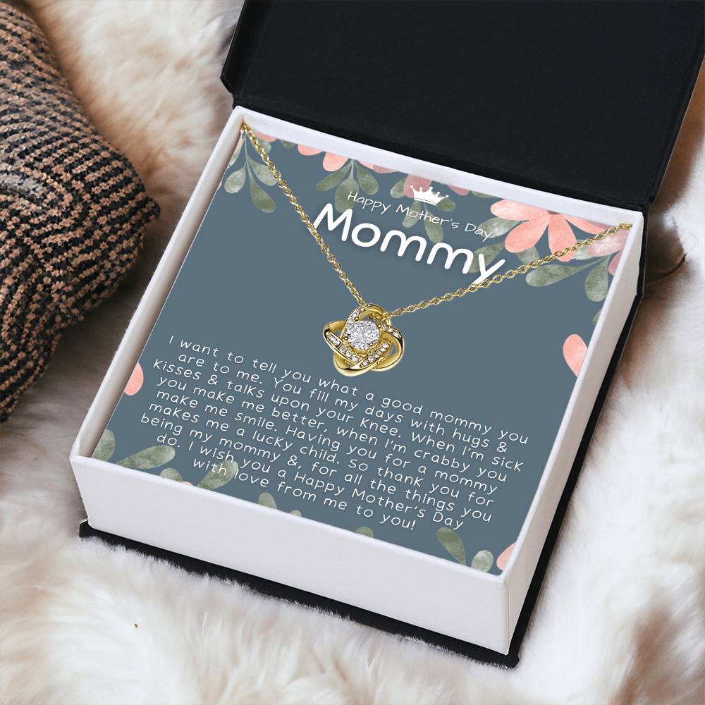 Mothers Day Gifts From Baby 1St Time Mothers Day Gift Mothers Day Necklace Gifts First Time Mom Mothers Day Gift From Baby - Love Knot Necklace