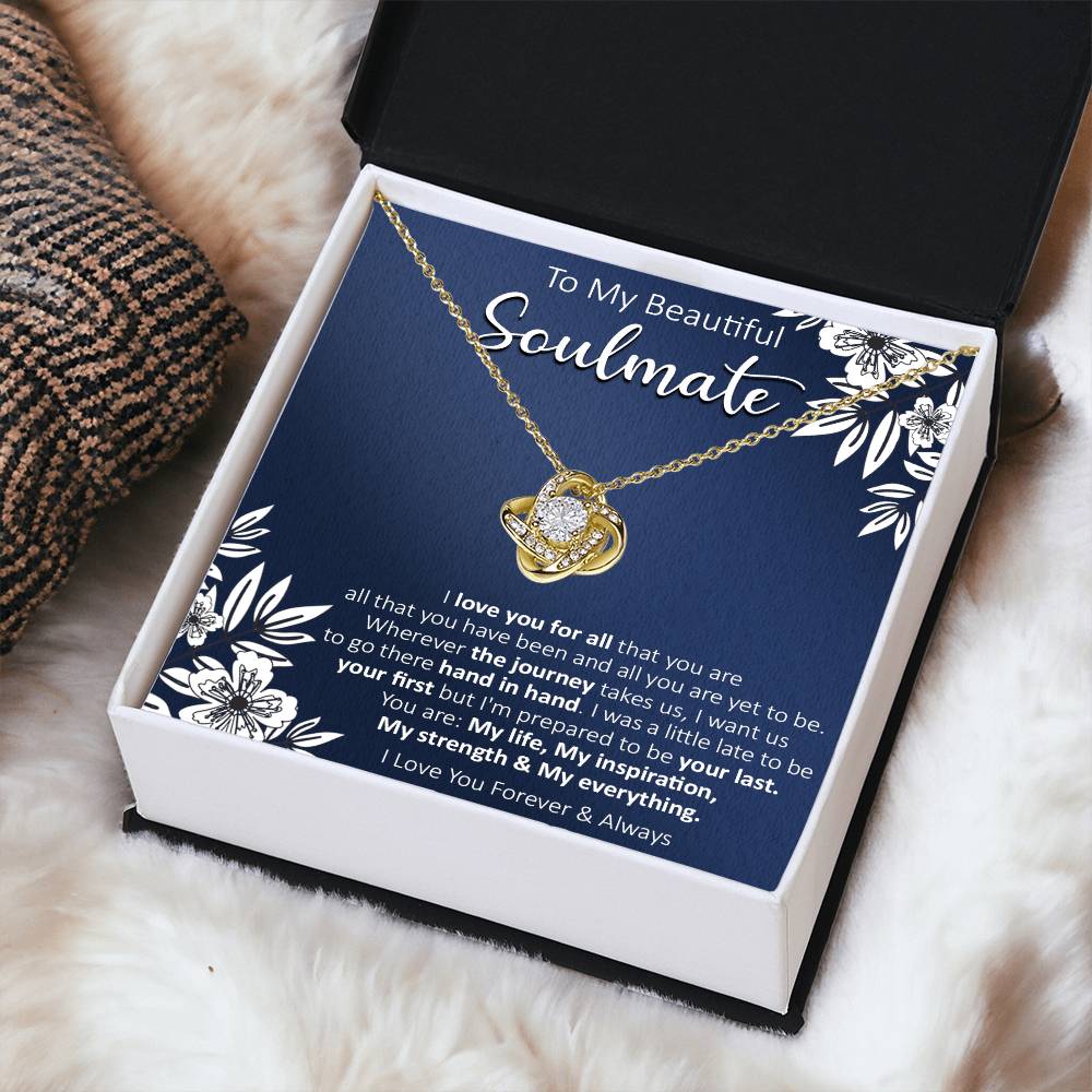 Gift For Your Soulmate - Your Last - Love Knot Love Knot Necklace