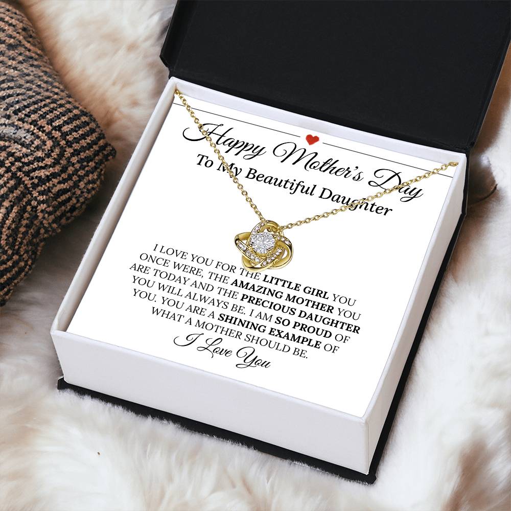 Heartfelt Mother's Day Gift For Daughter 3 Love Knot Necklace