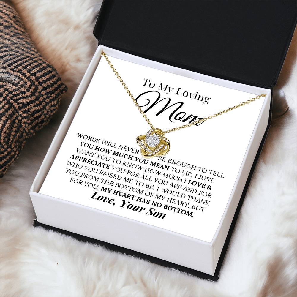Heartfelt Mother's Day Gift For Mom Love Knot Necklace 4