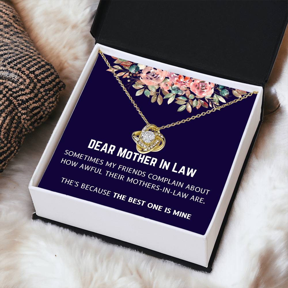 Best Mother In Law Is Mine Love Knot Necklace