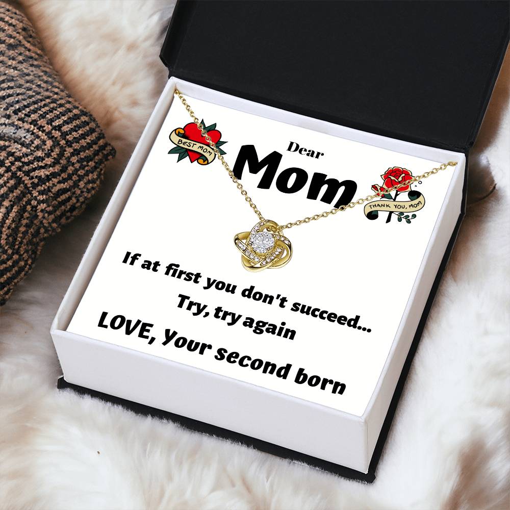 Try Again Love Knot Necklace