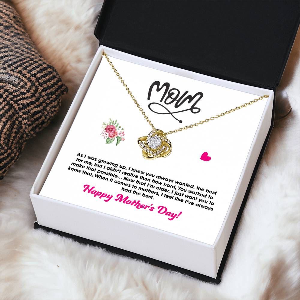 Gift For Mom - Love Knot Necklace 2 Love Knot Necklace