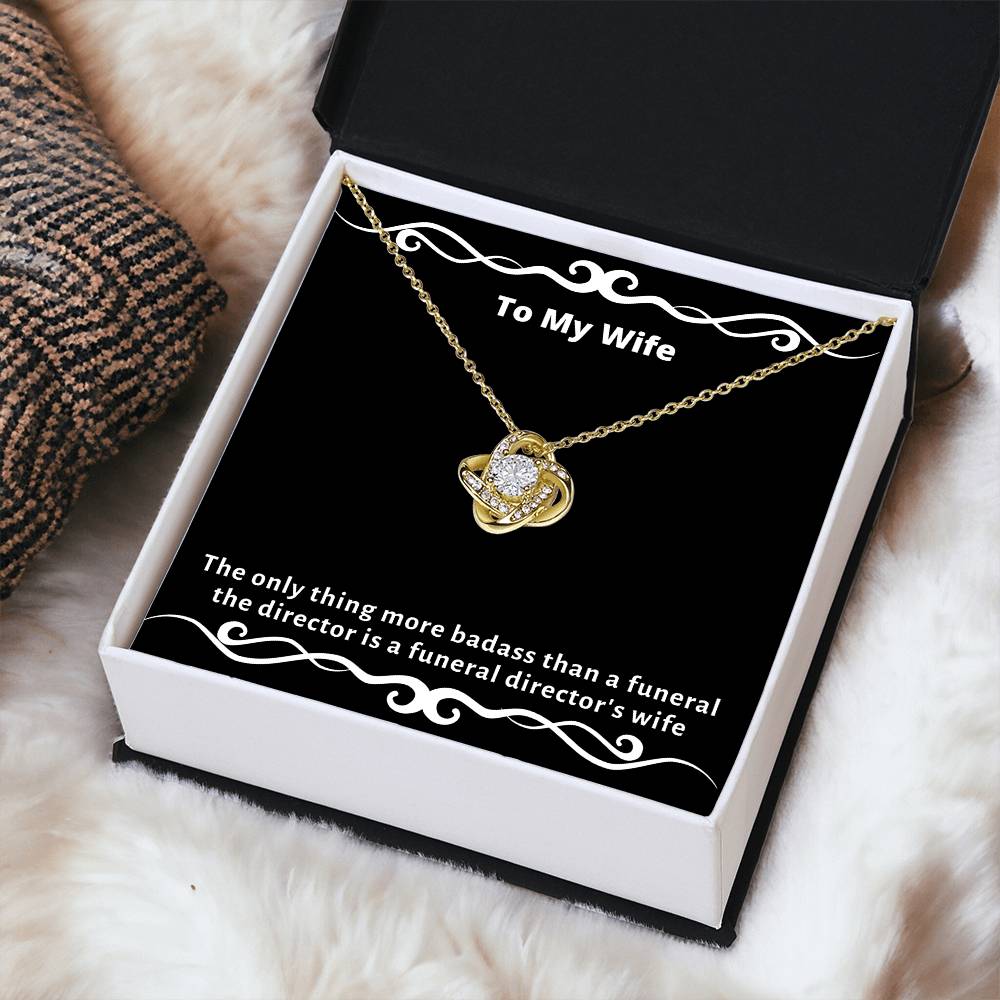 Almost Gone The - Funny Gag Gifts For Badas Love Knot Necklace
