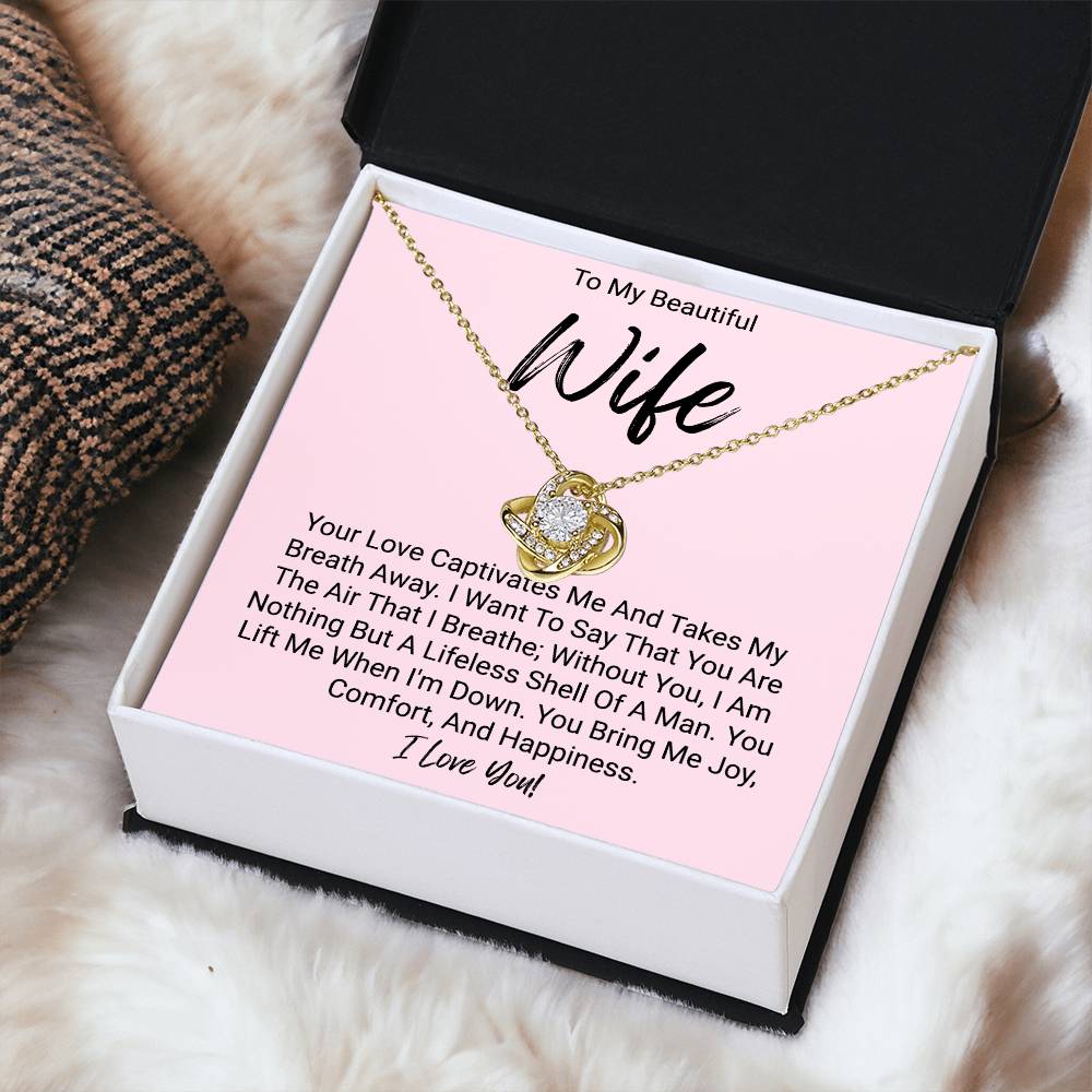 My Beautiful Wife - Love Knot Necklace Love Knot Necklace
