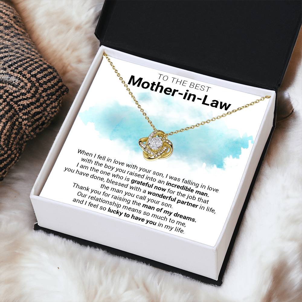 Gift For Mother-In-Law - The Job You Have Done - Love Knot Love Knot Necklace