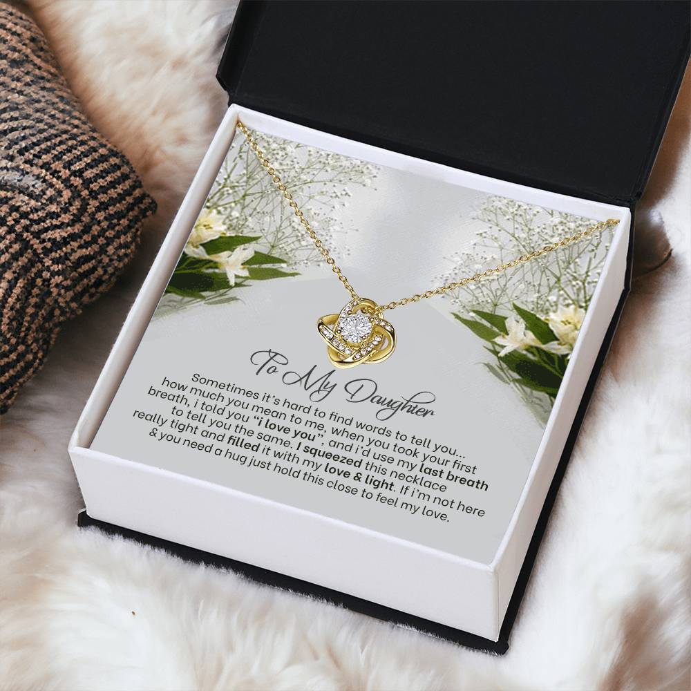 Love Knot Necklace For Daughter Almost Gone Love Knot Necklace