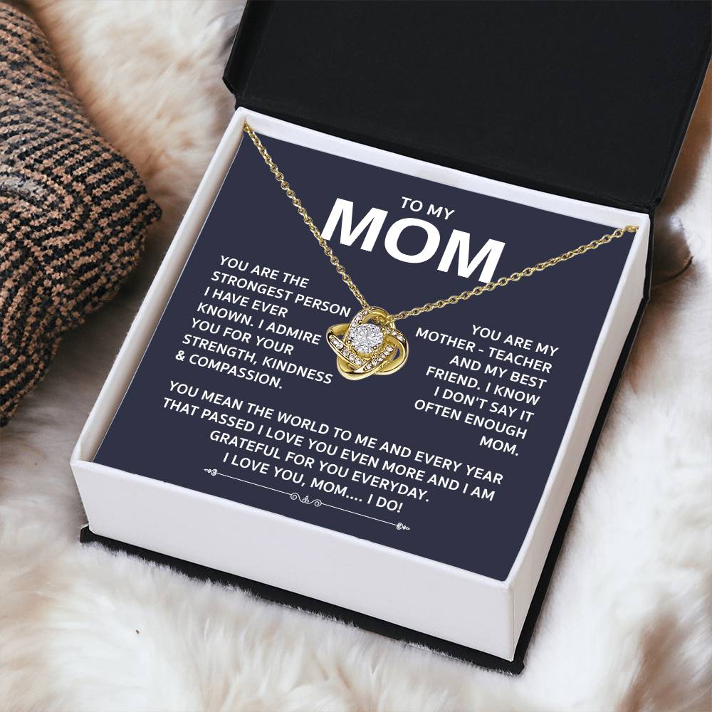 Love Knot Necklace For Mom Love Knot Necklace