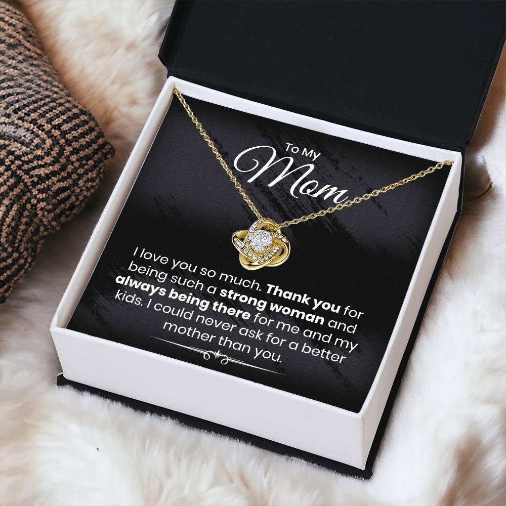 Almost Gone To My Mom - I Love You So Much - The Love Knot Necklace Love Knot Necklace