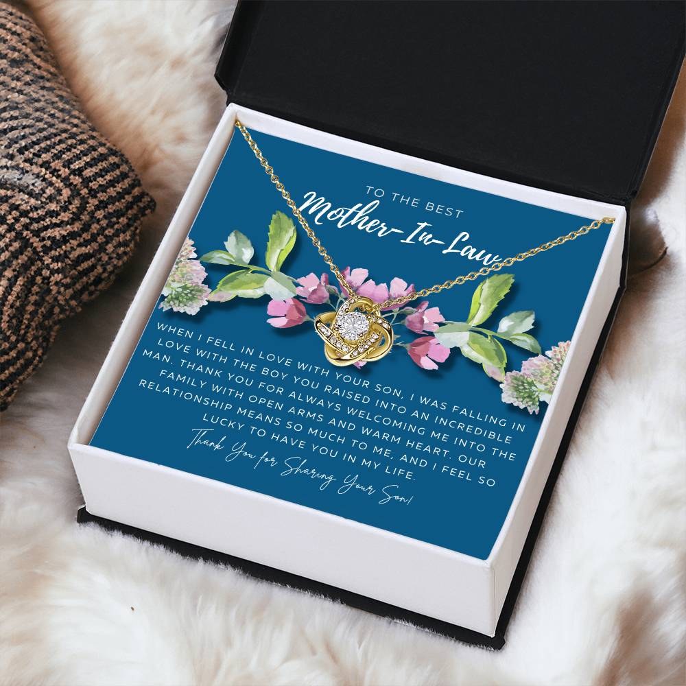 Mother In Law Gift From Daughter In Law Mothers Day Gift For Mother-In-Law Gift For Mother In Law Mother-In-Law Necklace Love Knot Necklace