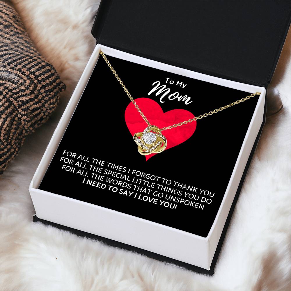 Premium Mother's Day Necklace Customize Gift For Your Loving Mom! ?? 1 Love Knot Necklace