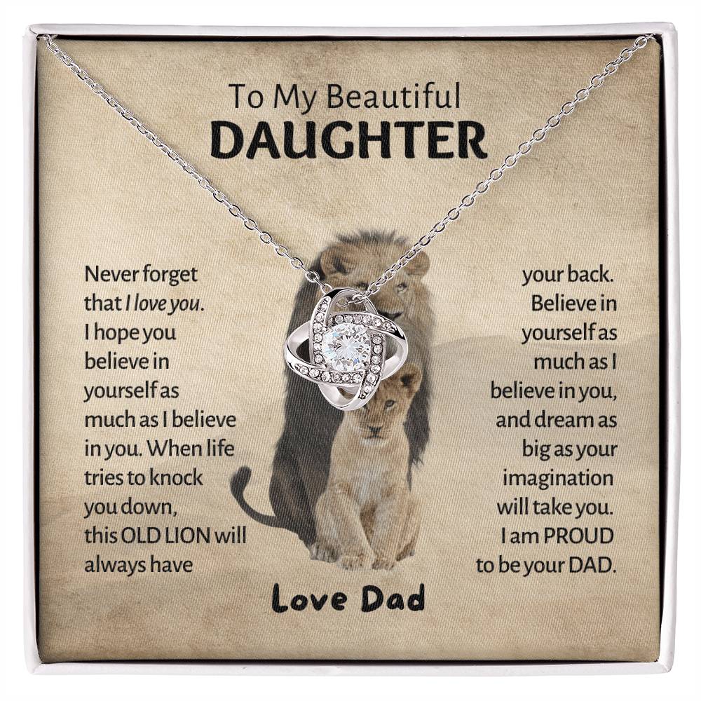 My Beautiful Daughter - Old Lion - Love Knot 1 Love Knot Necklace