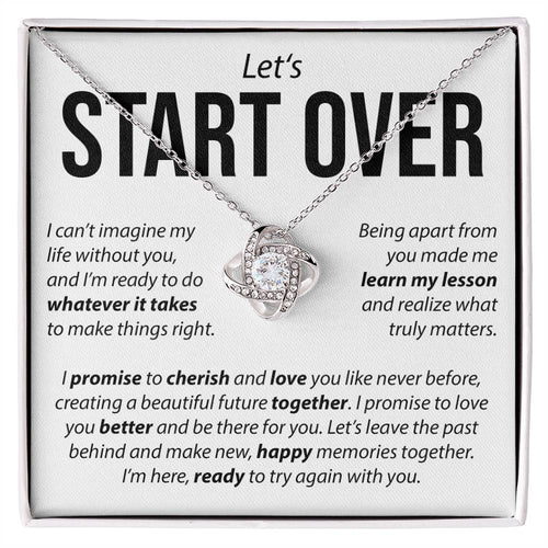Let's Start Over - Love Knot Necklace Love Knot Necklace