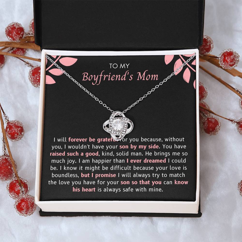 Boyfriend Mom - I Will Forever Love Knot Necklace