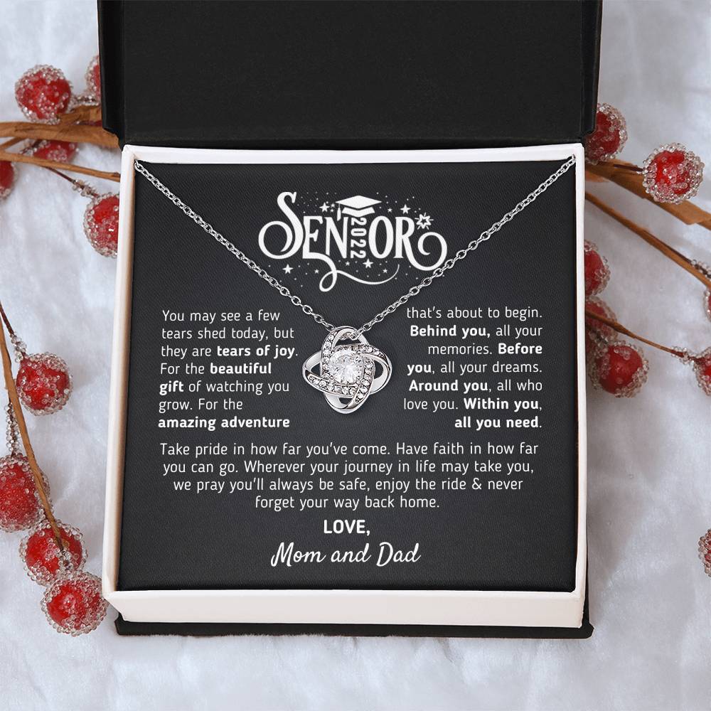 Graduation Gift For Senior 2022 Graduation Gift For Daughter From Mom And Dad Class Of 2022 Hight School College Grad Love Knot Necklace