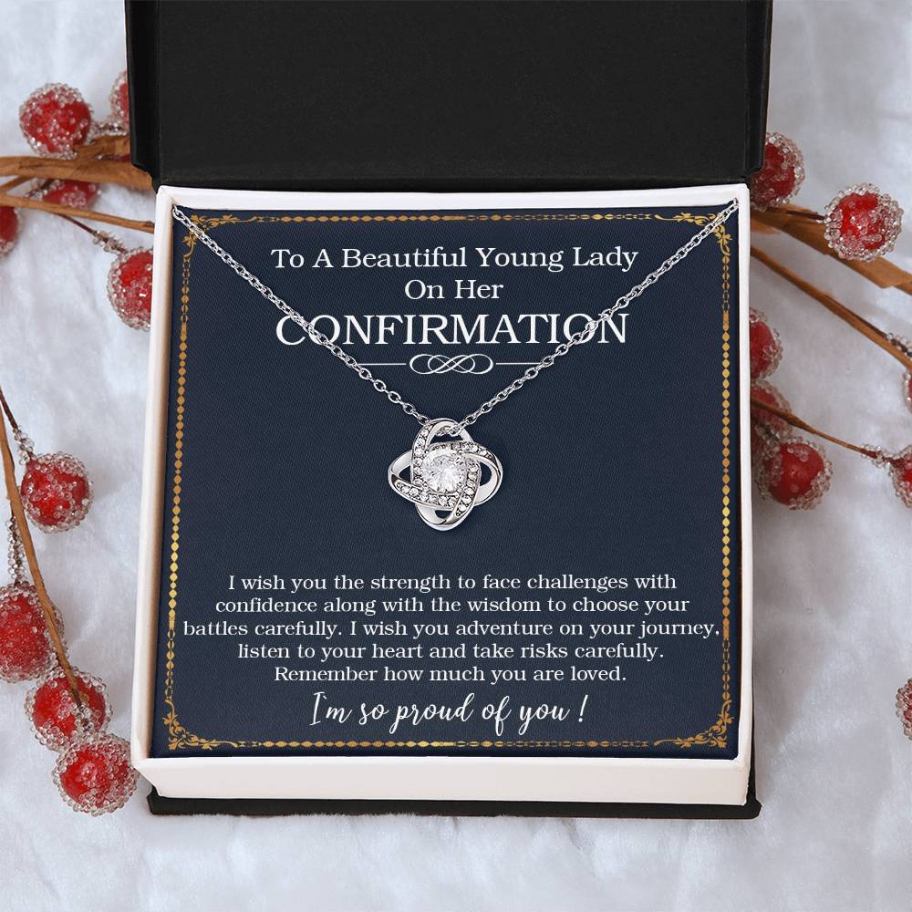 Confirmation Gifts For Her Necklace For Girl On Her Confirmation Day Confirmation Gift For Tee Love Knot Necklace