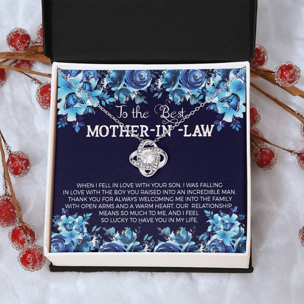 To The Best Mother-In- Love Knot Necklace