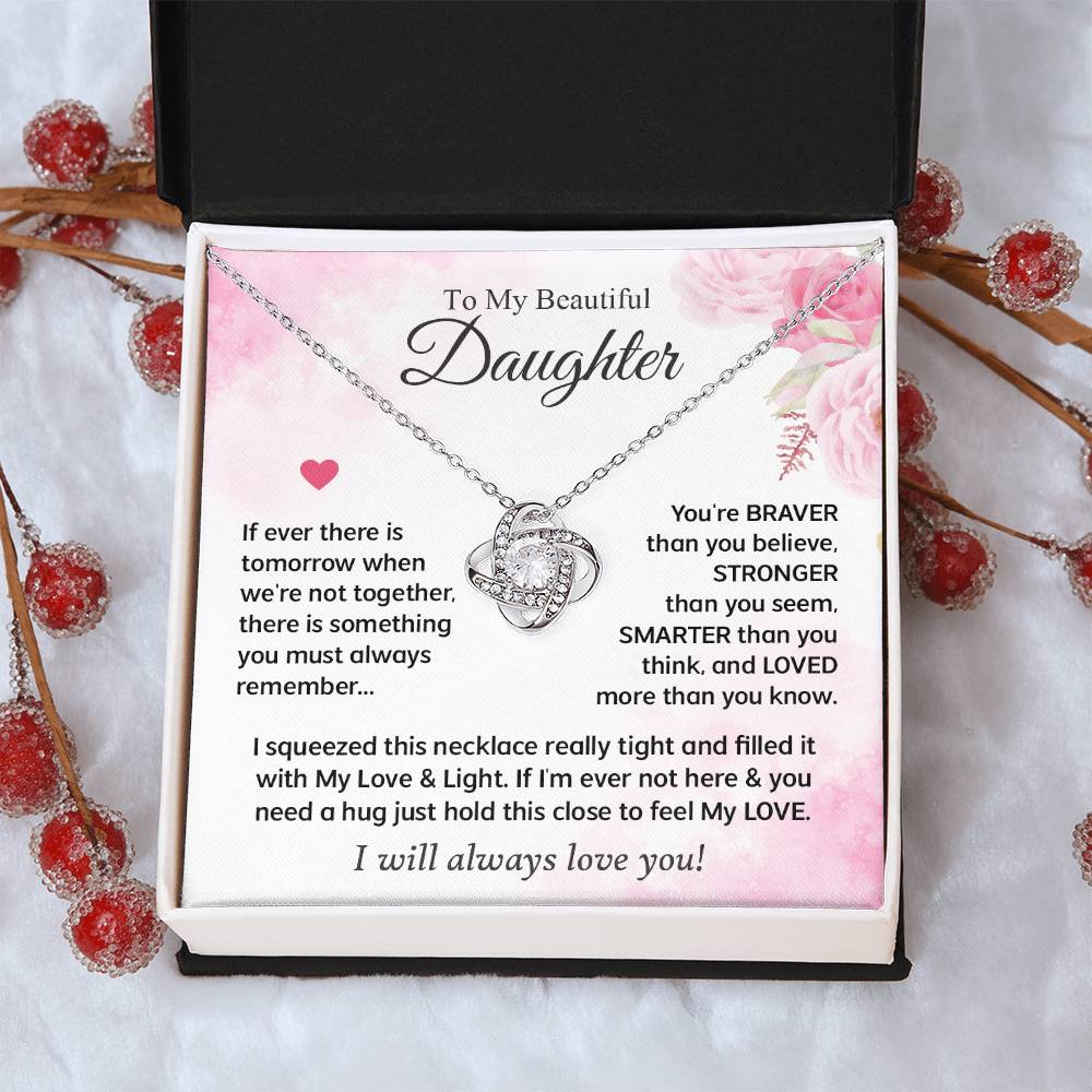 Gifts For Daughter - Love Knot Necklace Love Knot Necklace