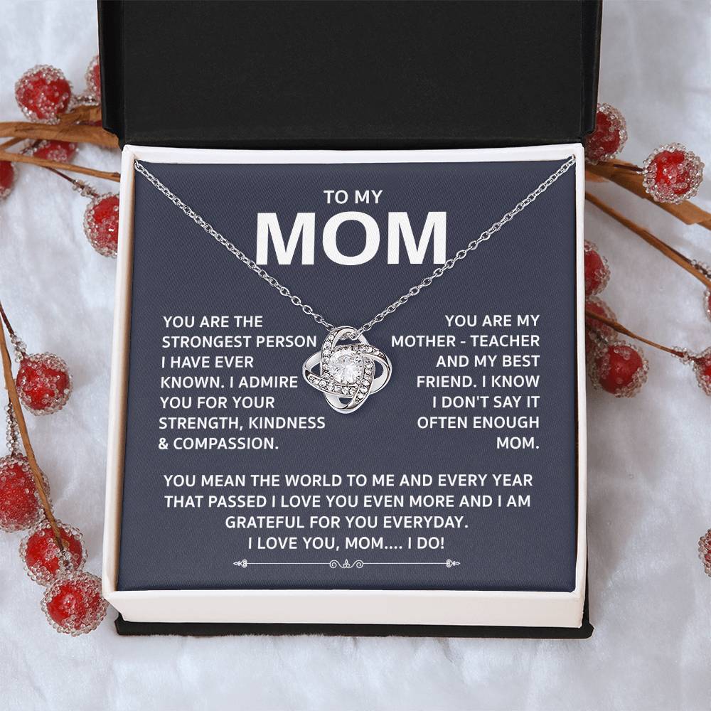 Love Knot Necklace For Mom Love Knot Necklace