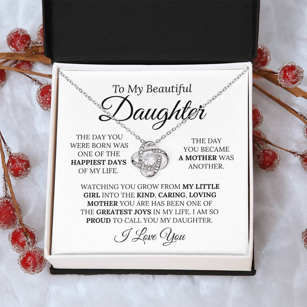 Heartfelt Mother's Day Gift For Daughter - Love Knot Necklace