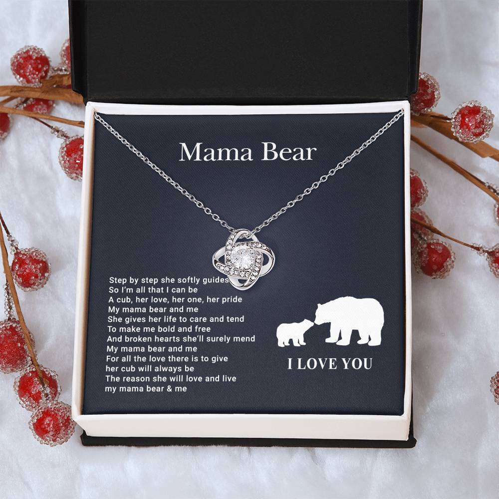 Mama Bear Love Knot Necklace
