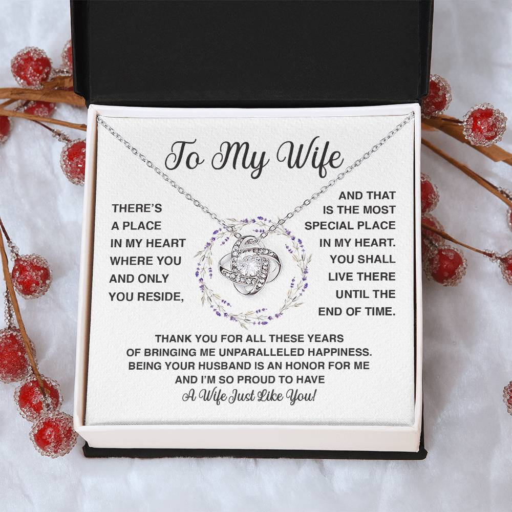 Delivery By Mother's Day Wf030 Gift Fo Love Knot Necklace