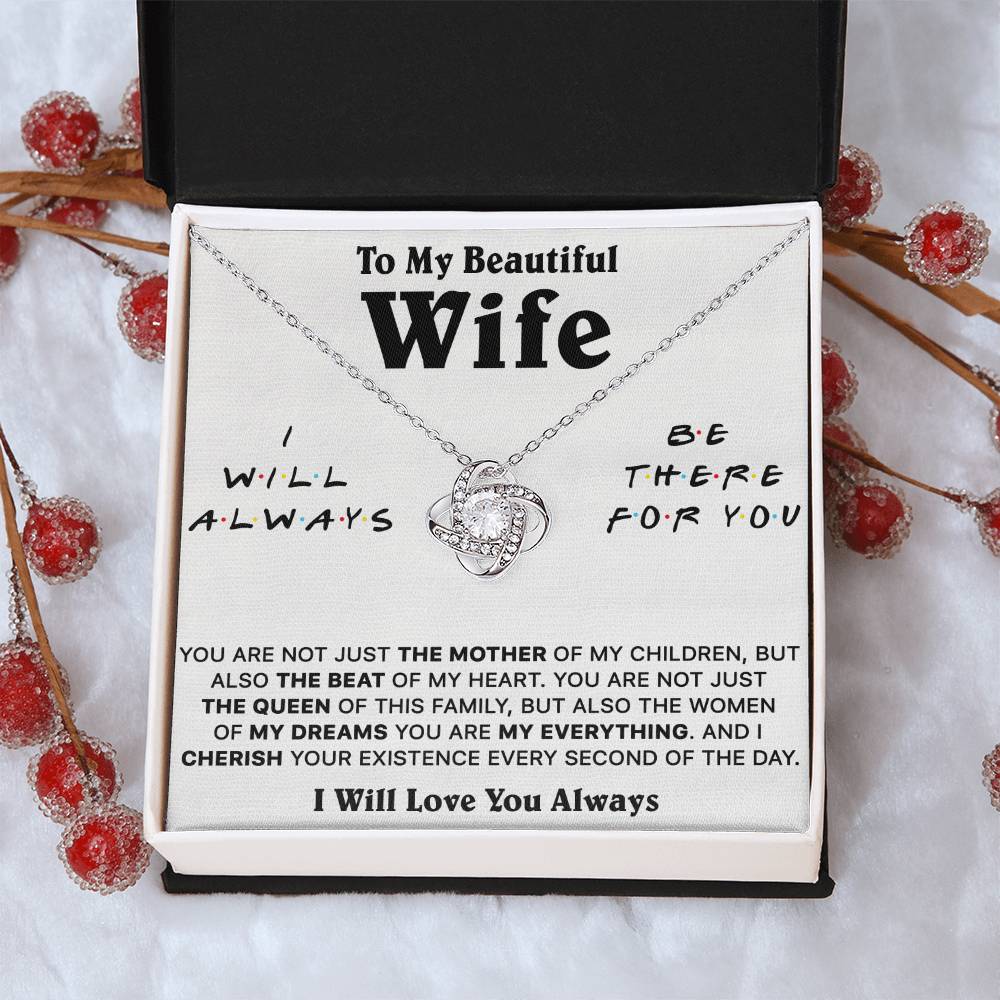 Gift For Wife Lux Be There The Mother Love Knot Necklace Love Knot Necklace