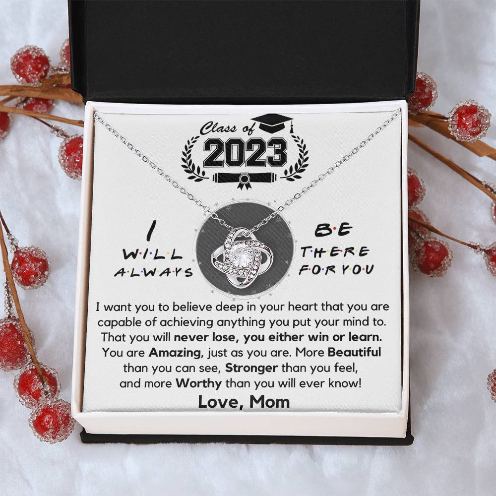 Class Of 2023 Graduation Gift Necklace Fr Love Knot Necklace